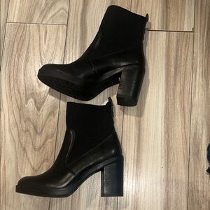 Crown Vintage Black Heeled Boots